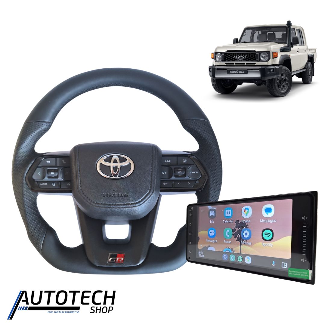 GR 300 Sport Steering Wheel + FREE Toyota OEM Head Unit Toyota Land Cruiser 70 Series