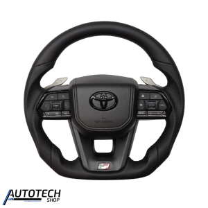 GR300 Sport Steering Wheel – Full Black Leather with Paddle Shift Land Cruiser 79 2.8 Auto