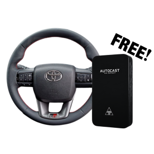 GD6 Red Stitch Steering Wheel + FREE AutoCast AirConnect!