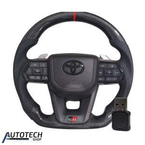 Carbon Paddle Shifters + Wired to Wireless CarPlay Dongle