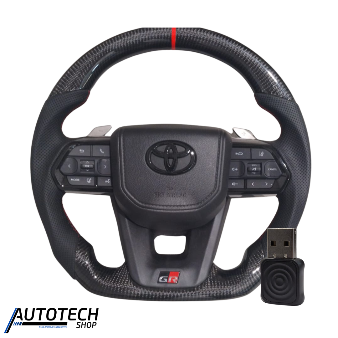 Carbon Paddle Shifters + Wired to Wireless CarPlay Dongle